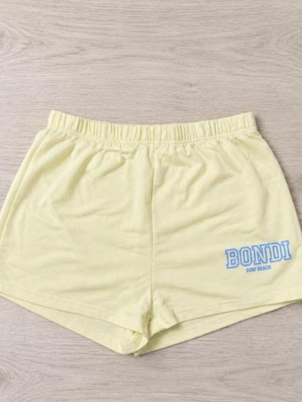SHEIN Lemon Yellow 'BONDI' Athletic Lounge Shorts